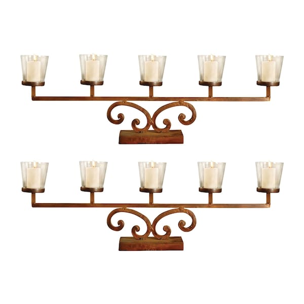 Elk Studio Prairie Votive Mantle Lighting Set of 2 560002/S2 - main